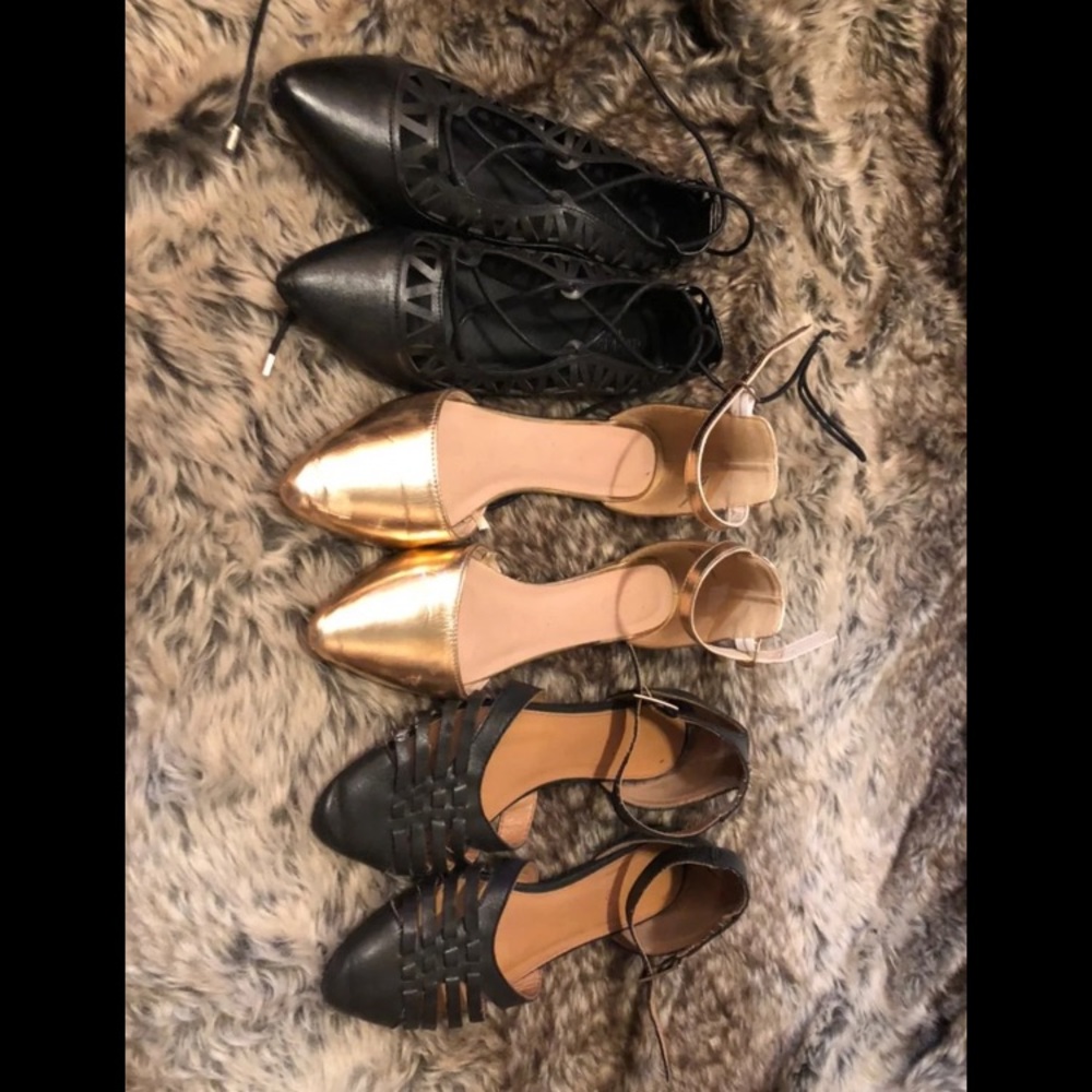 DEAL- 3 Pairs Of CR Flats SIZE 8